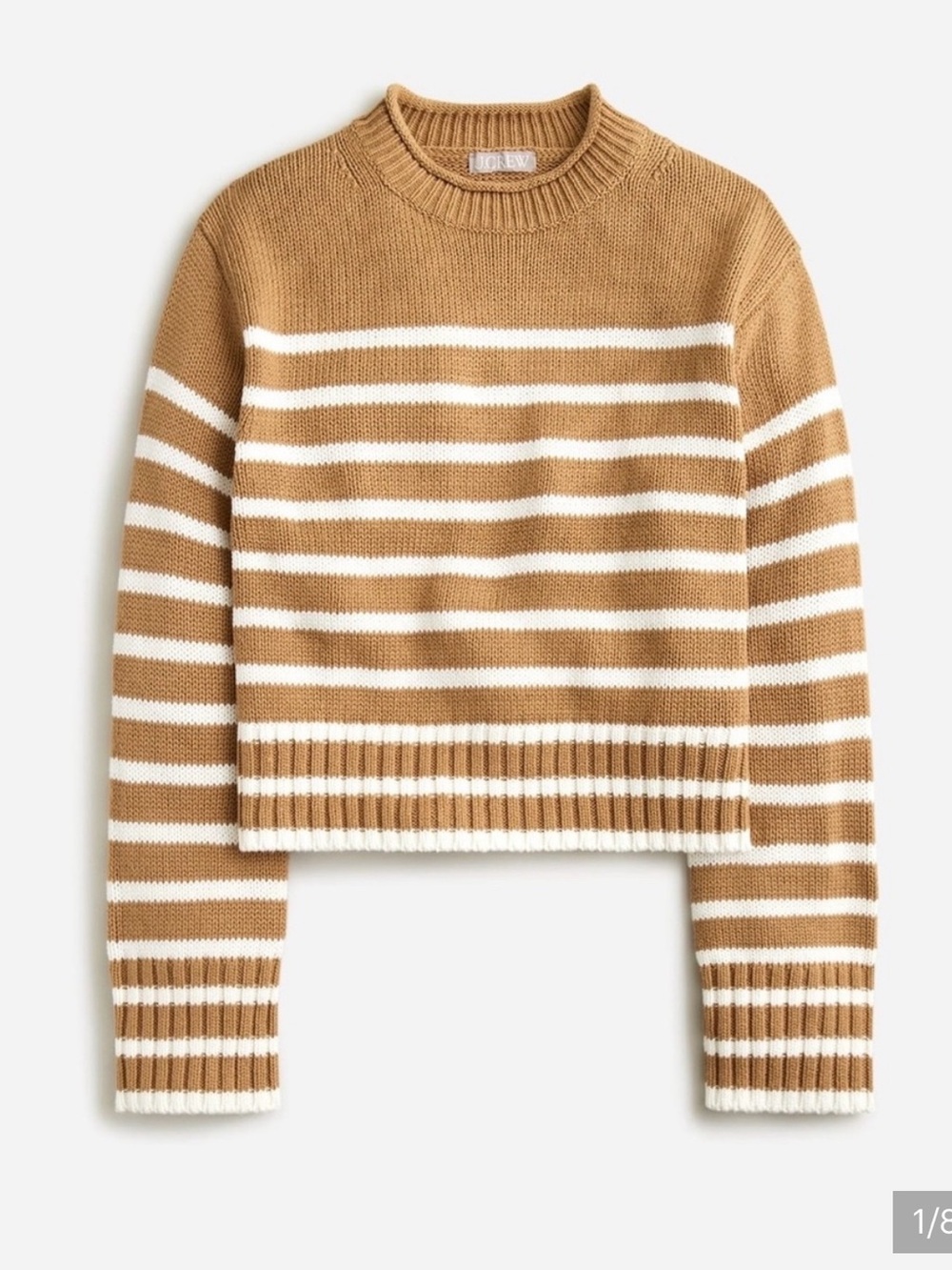J.Crew Rollneck Sweater In Stripes - Picture 1 of 7